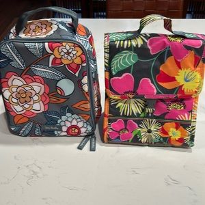 2 Vera Bradley lunch bags. One insulated,one uninsulated